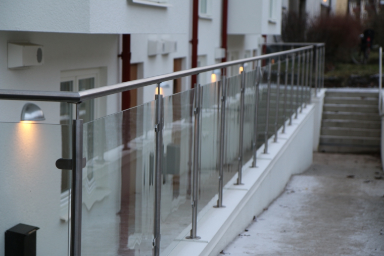 Glas-Geländer in Stokholm